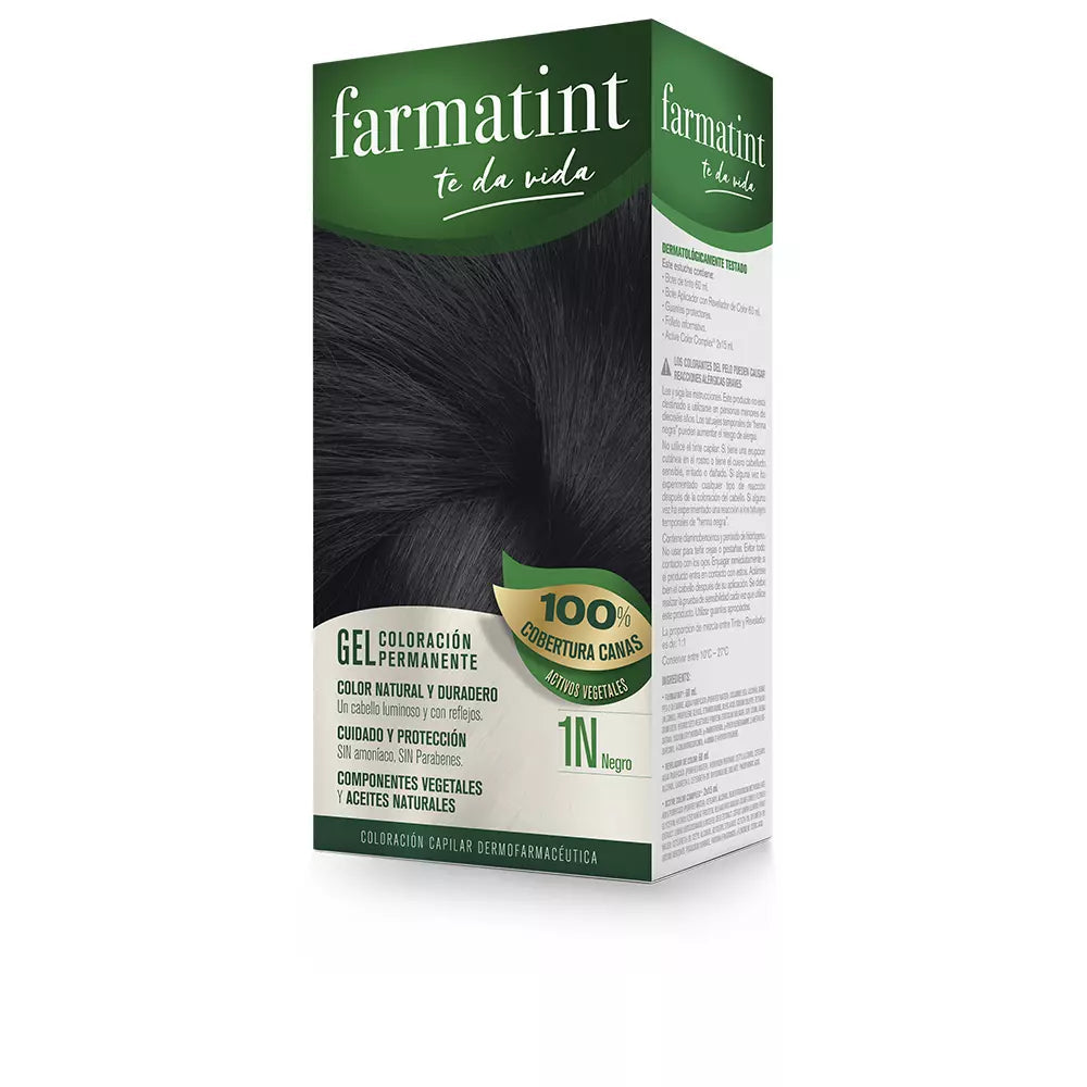 FARMATINT-FARMATINT GEL coloração permanente 1n preto-DrShampoo - Perfumaria e Cosmética