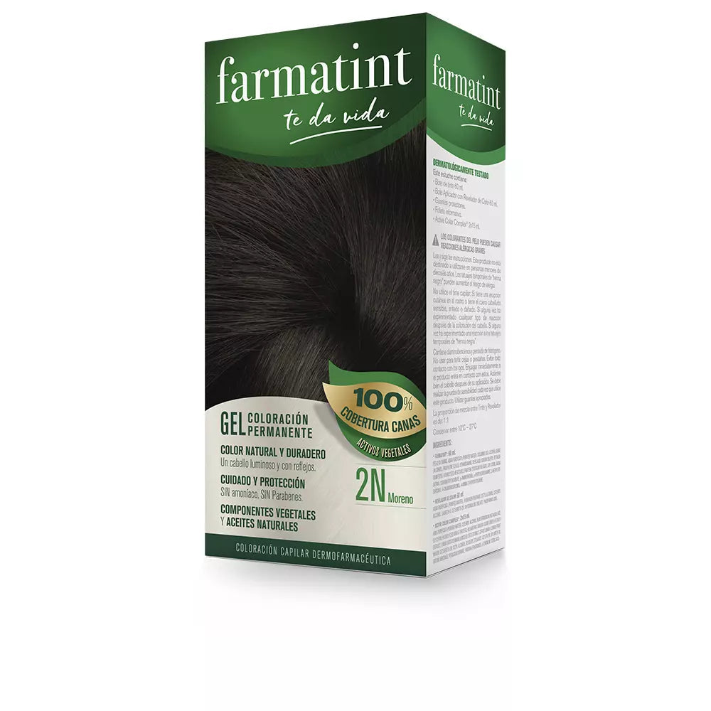 FARMATINT-FARMATINT GEL coloração permanente 2n marrom-DrShampoo - Perfumaria e Cosmética