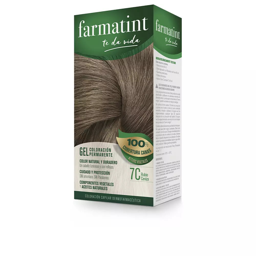 FARMATINT-FARMATINT GEL coloração permanente 7c loiro cinza-DrShampoo - Perfumaria e Cosmética