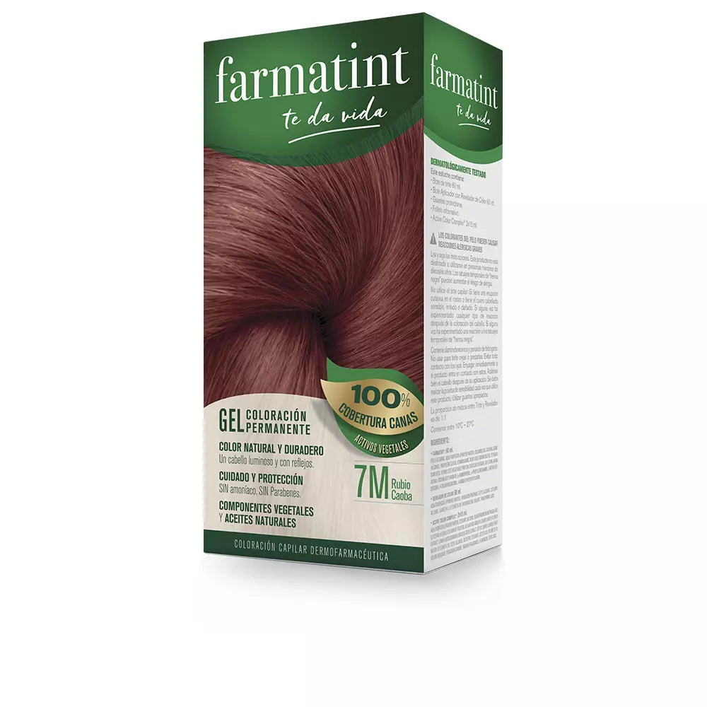 FARMATINT-FARMATINT GEL coloração permanente 7m mogno loiro-DrShampoo - Perfumaria e Cosmética