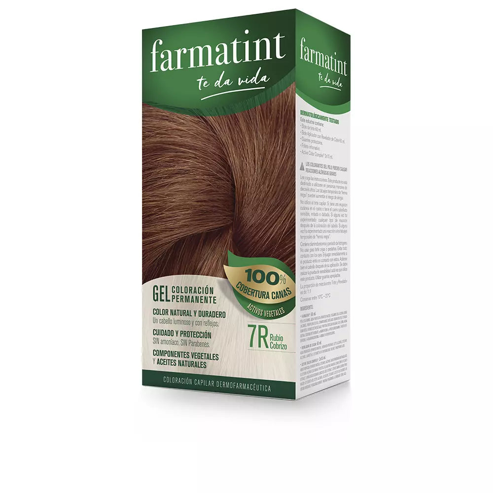 FARMATINT-FARMATINT GEL coloração permanente 7r louro acobreado-DrShampoo - Perfumaria e Cosmética