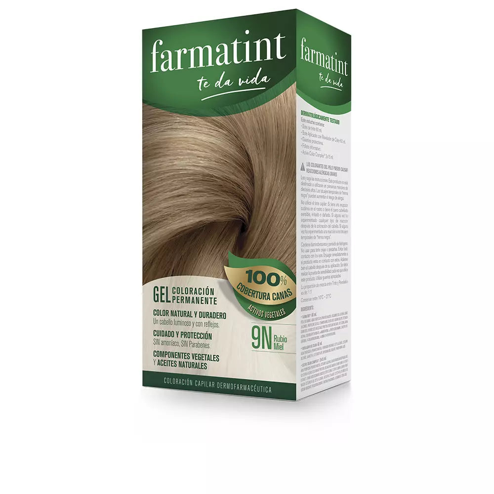 FARMATINT-FARMATINT GEL coloração permanente 9n mel loiro-DrShampoo - Perfumaria e Cosmética