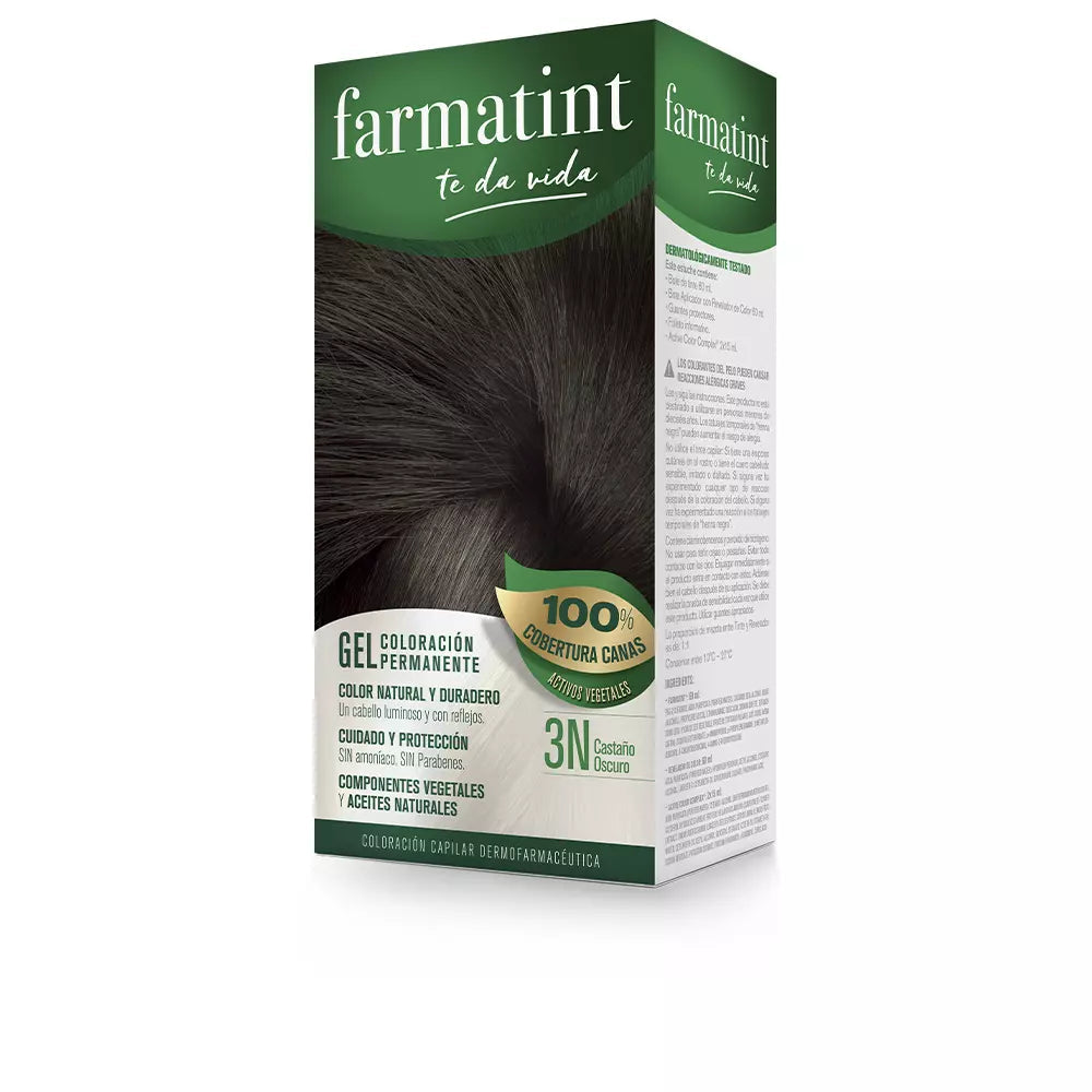 FARMATINT-FARMATINT gel coloração permanente 3n castanho escuro-DrShampoo - Perfumaria e Cosmética