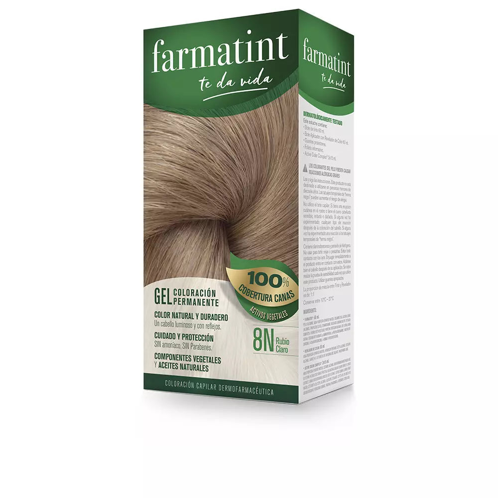 FARMATINT-FARMATINT gel de cor permanente 8n loiro claro-DrShampoo - Perfumaria e Cosmética