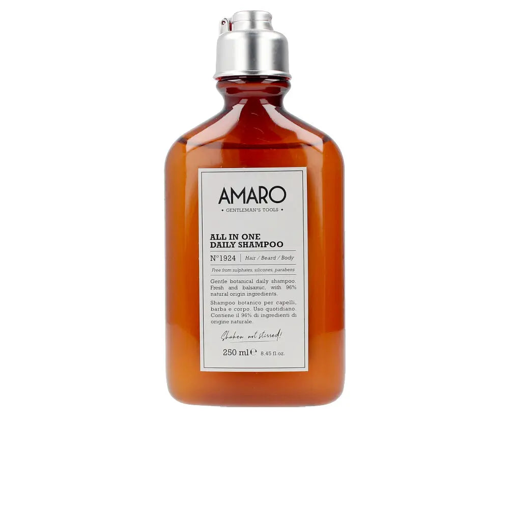 FARMAVITA-AMARO shampoo diário nº1924 cabelo/barba/corpo 250 ml-DrShampoo - Perfumaria e Cosmética