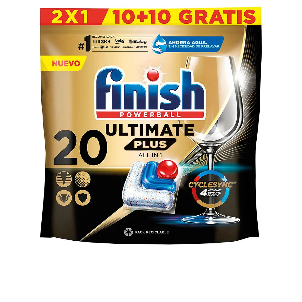 FINISH-Máquina de lavar louça FINISH POWERBALL ULTIMATE PLUS-DrShampoo - Perfumaria e Cosmética