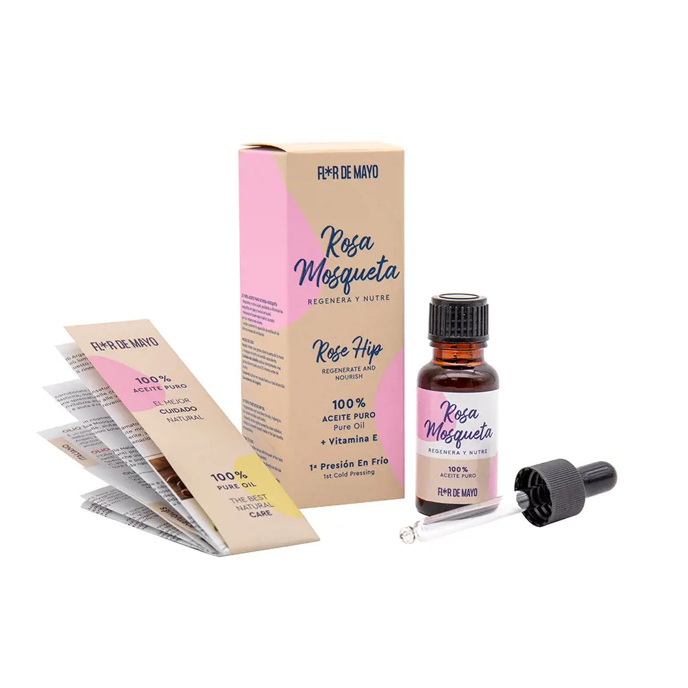 FLOR DE MAYO-ÓLEO NATURAL de Rosa Mosqueta 20 ml-DrShampoo - Perfumaria e Cosmética