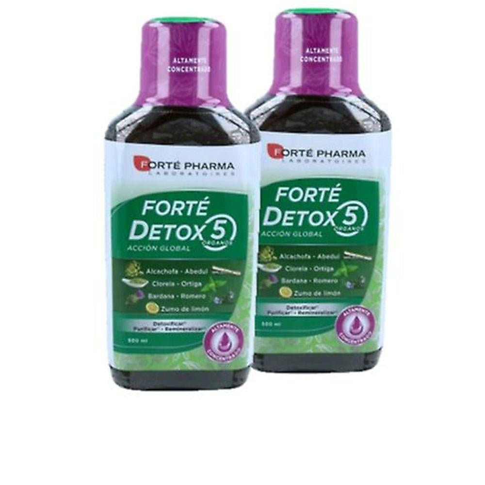 FORTÉ PHARMA-FORTÉ DETOX 5 ORGANS global action duo 2 x 500 ml-DrShampoo - Perfumaria e Cosmética