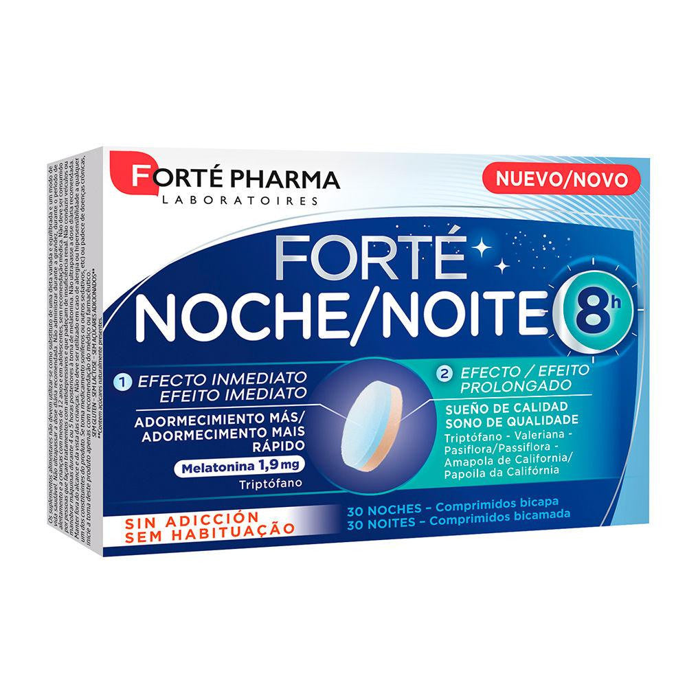 FORTÉ PHARMA-FORTÉ NOCHE 8 H adormecimiento mais rápido 30 comprimidos-DrShampoo - Perfumaria e Cosmética