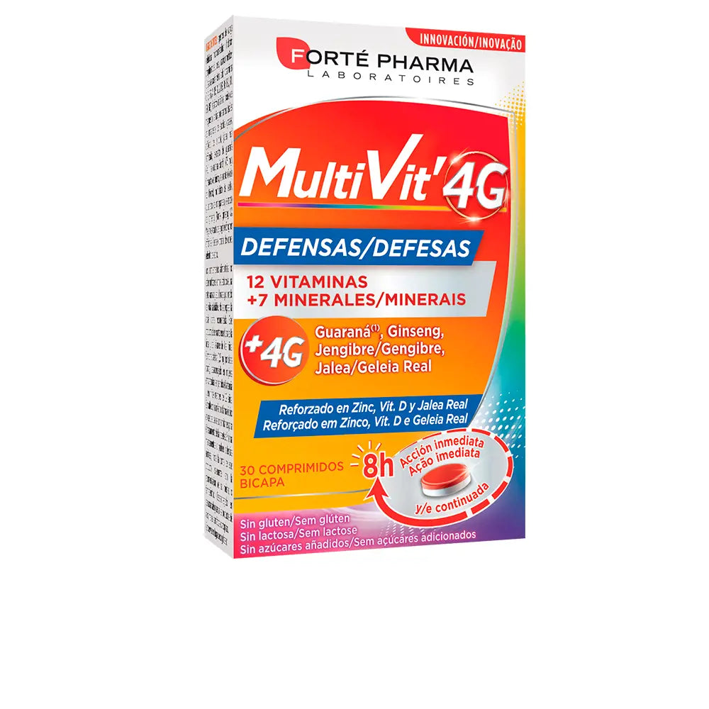 FORTÉ PHARMA-MULTIVIT 4G defesas 30 comprimidos-DrShampoo - Perfumaria e Cosmética