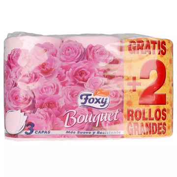FOXY-BOUQUET papel higiênico cor e perfume 3 camadas 6 rolos-DrShampoo - Perfumaria e Cosmética Imagem principal do produto