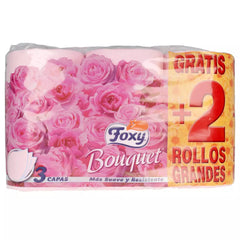 FOXY-BOUQUET papel higiênico cor e perfume 3 camadas 6 rolos-DrShampoo - Perfumaria e Cosmética