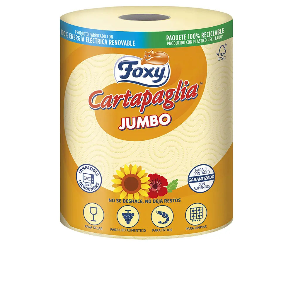 FOXY-CARTAPAGLIA JUMBO special fried kitchen paper 60 meters 1 u-DrShampoo - Perfumaria e Cosmética