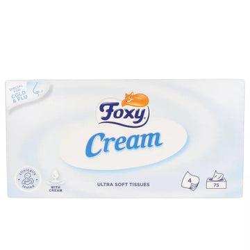 FOXY-FACIAL CREAM lenços para pele sensível 75 unidades-DrShampoo - Perfumaria e Cosmética Imagem principal do produto