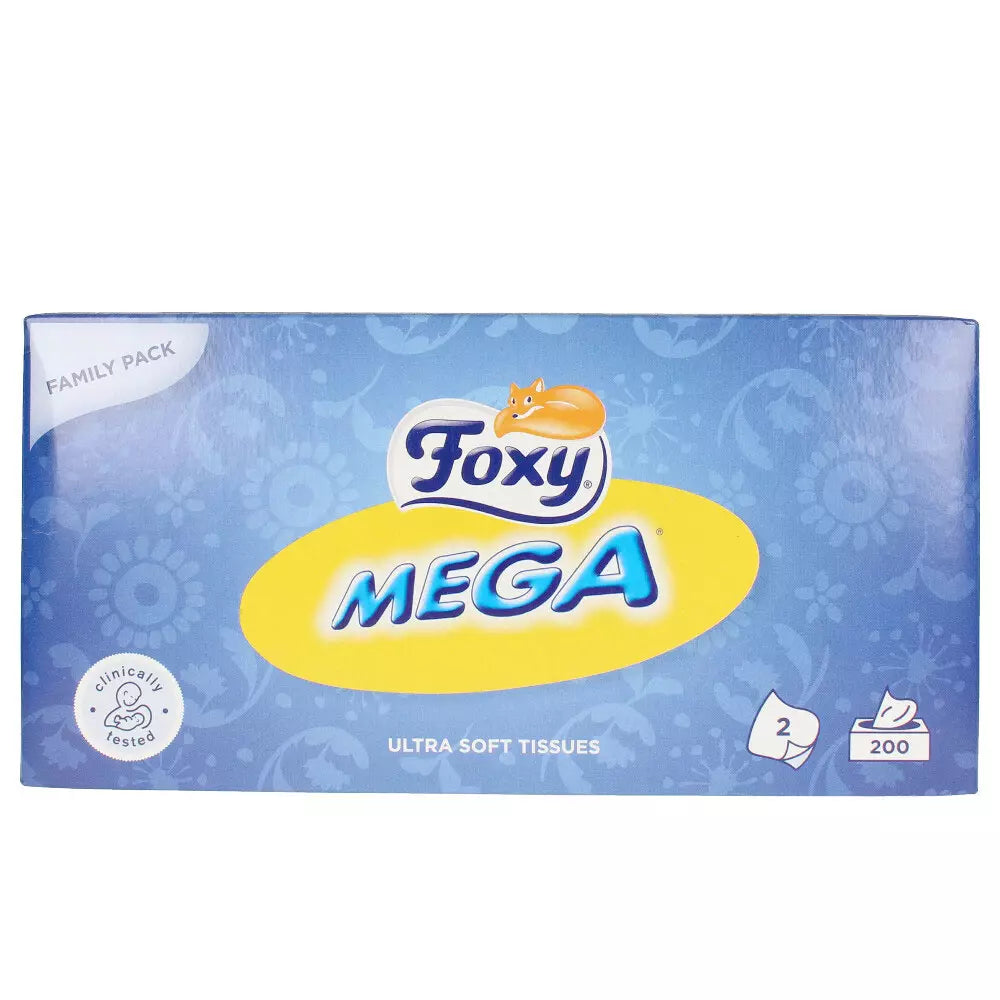 FOXY-FACIAL MEGA pañuelos 200 uds-DrShampoo - Perfumaria e Cosmética