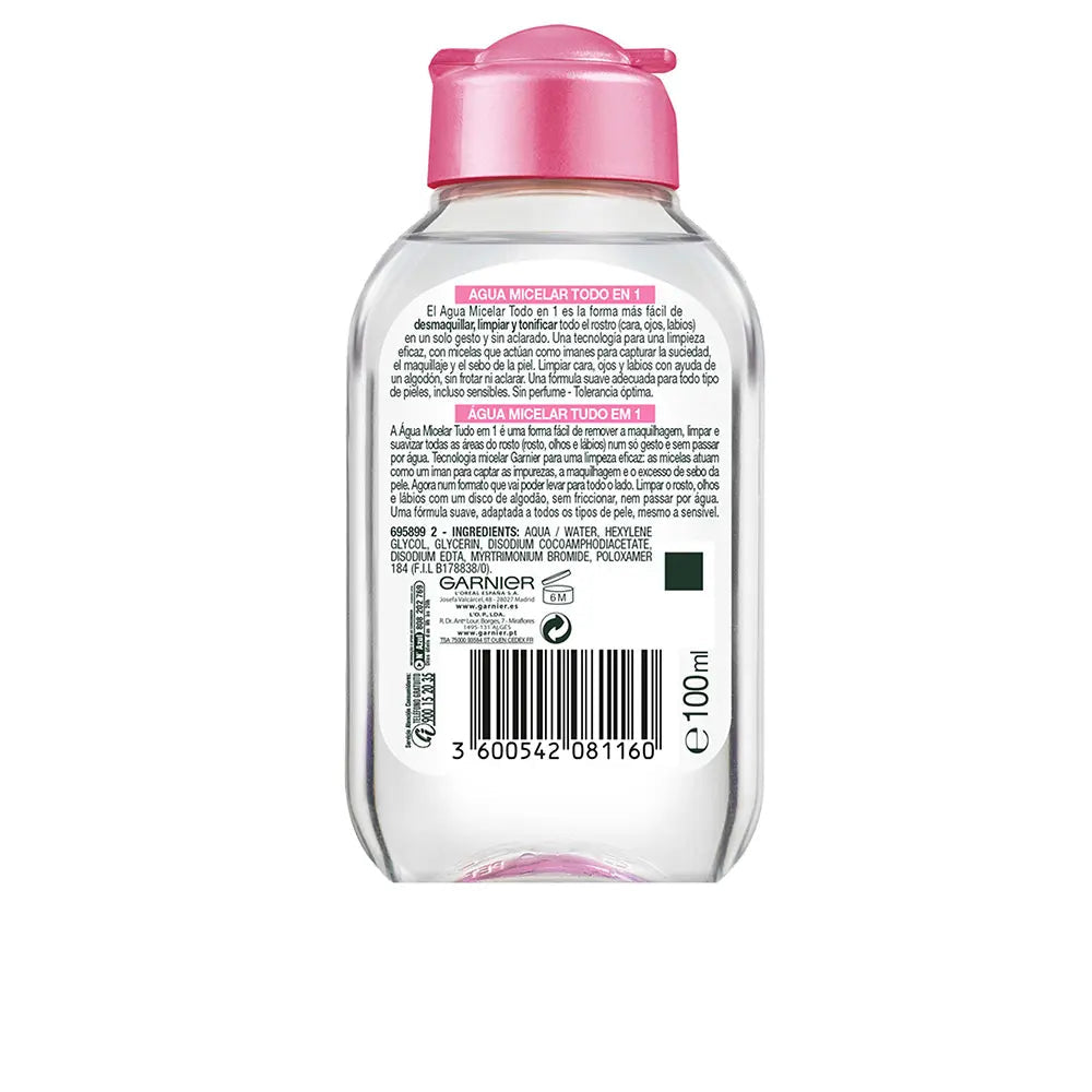 GARNIER-ÁGUA MICELAR SKIN NATURALS tudo em um 100 ml-DrShampoo - Perfumaria e Cosmética