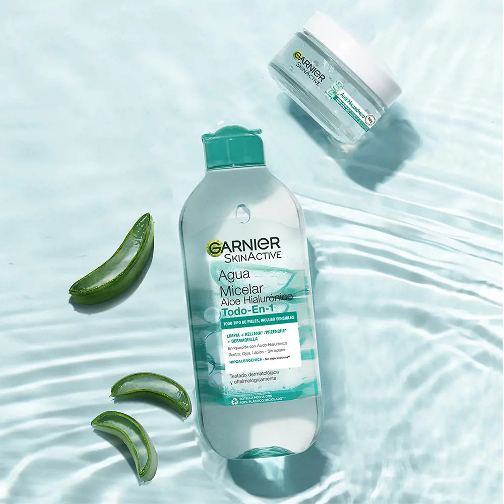 GARNIER-ÁGUA MICELAR SKINACTIVE aloé hialurónico tudo em 1 400 ml-DrShampoo - Perfumaria e Cosmética
