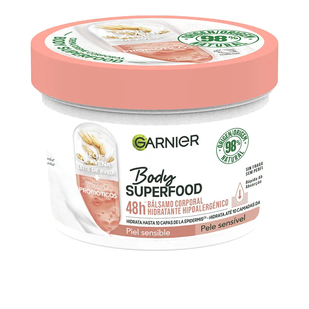 GARNIER-BODY SUPERFOOD bálsamo corporal hidratante hipoalergênico-DrShampoo - Perfumaria e Cosmética