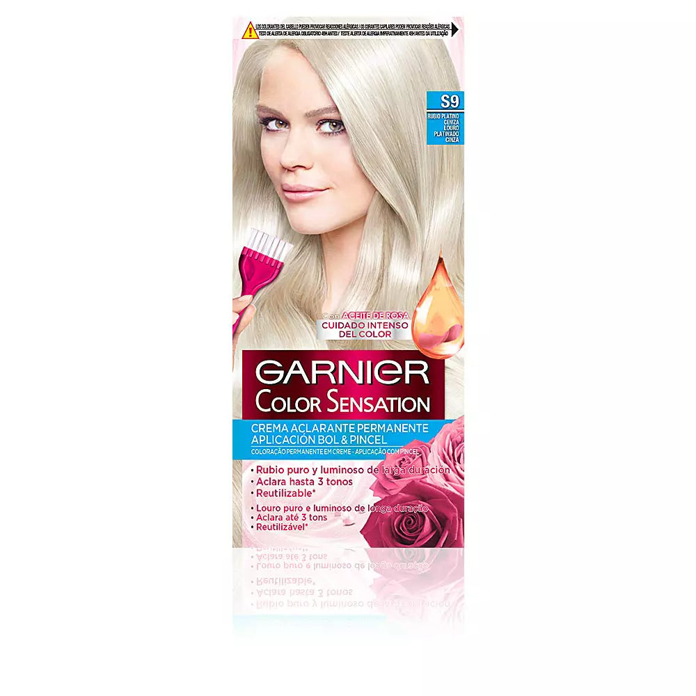 GARNIER-COLOR SENSATION S9 cinza platinado loiro-DrShampoo - Perfumaria e Cosmética