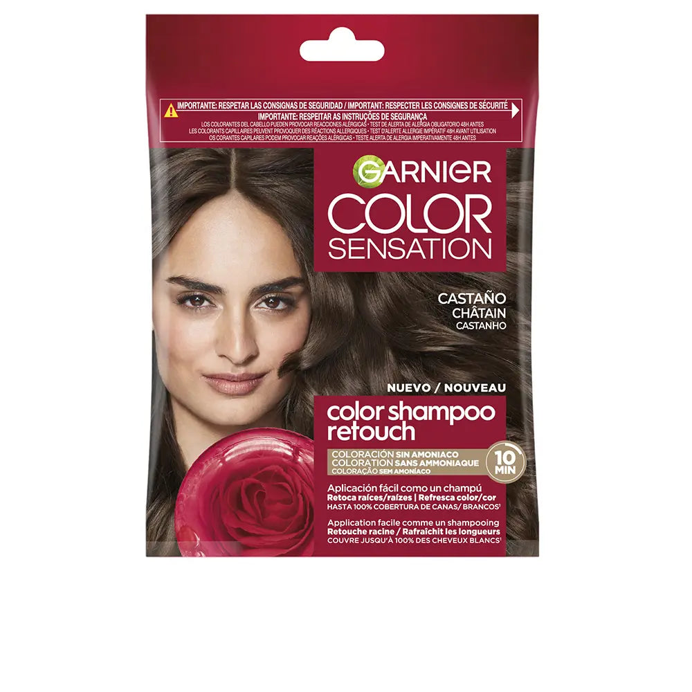 GARNIER-COLOR SENSATION shampoo 40 castanho 3 u.-DrShampoo - Perfumaria e Cosmética