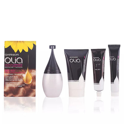 GARNIER-Cor Permanente OLIA 713 Canela Loira 4 unid.-DrShampoo - Perfumaria e Cosmética