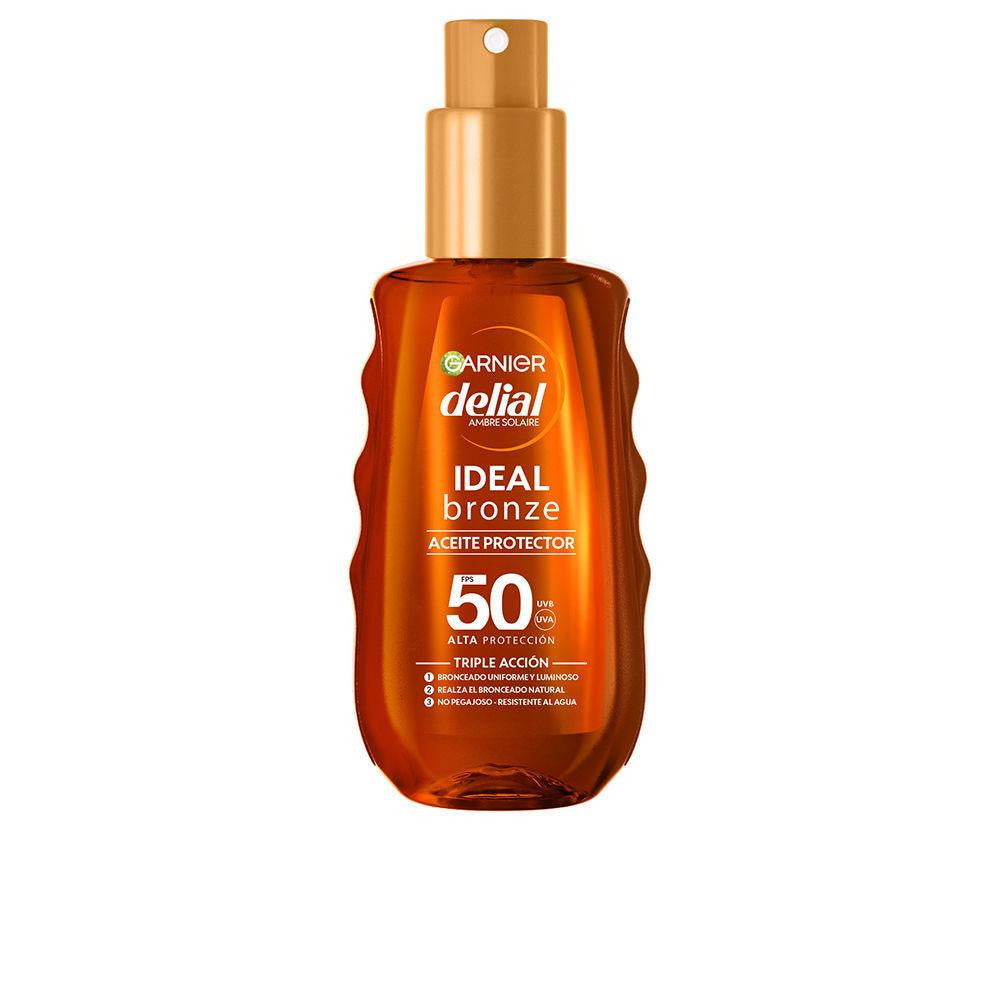 GARNIER-DELIAL IDEAL BRONZE protective oil SPF50 150 ml-DrShampoo - Perfumaria e Cosmética