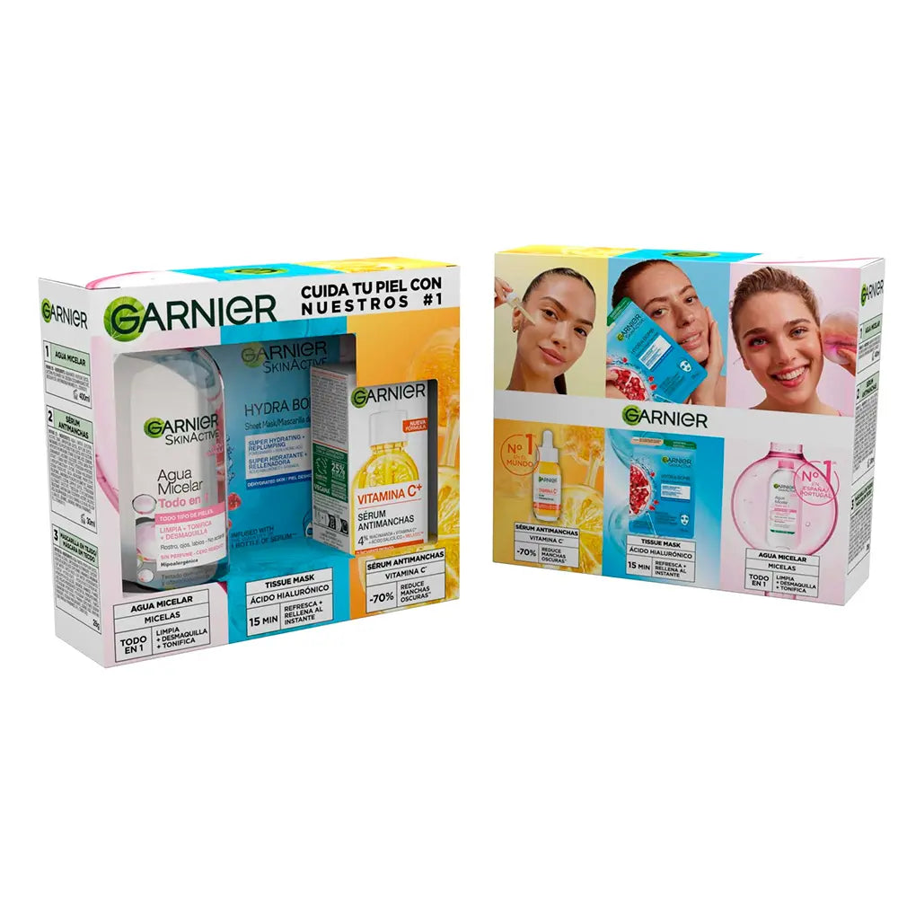 GARNIER-ESTOJO SKINACTIVE YOUR ESSENTIALS 3 UNIDADES-DrShampoo - Perfumaria e Cosmética