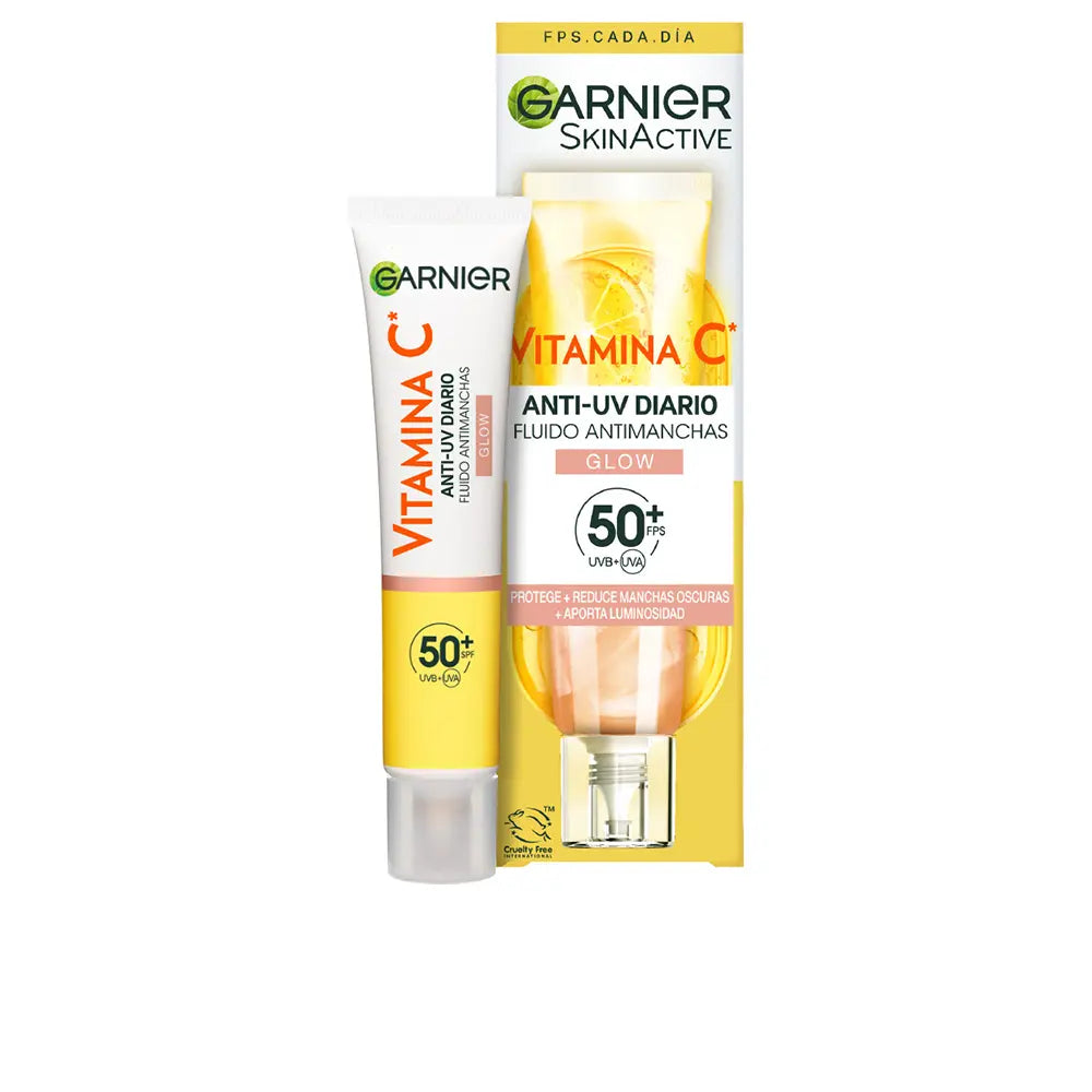 GARNIER-FLUIDO ANTI MANCHAS VITAMINA C SKINACTIVE FPS50 BRILHO 40 ml-DrShampoo - Perfumaria e Cosmética