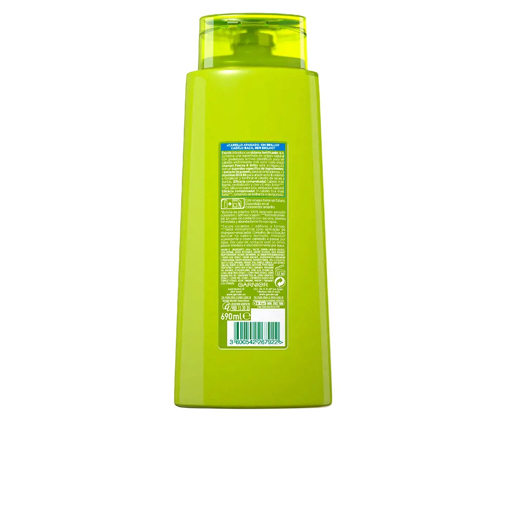GARNIER-FRUCTIS FORÇA E BRILHO champô 690ml-DrShampoo - Perfumaria e Cosmética