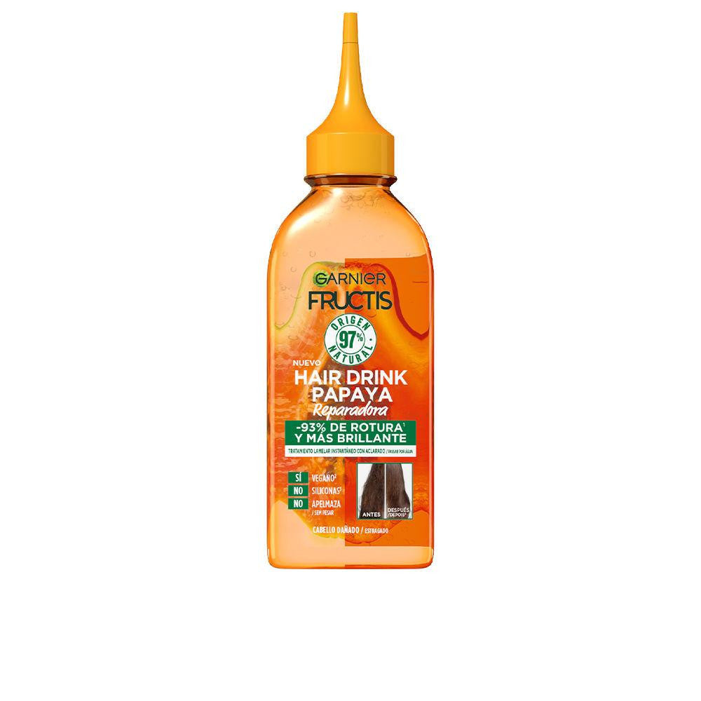 GARNIER-FRUCTIS HAIR DRINK tratamento reparador de papaia 200 ml-DrShampoo - Perfumaria e Cosmética