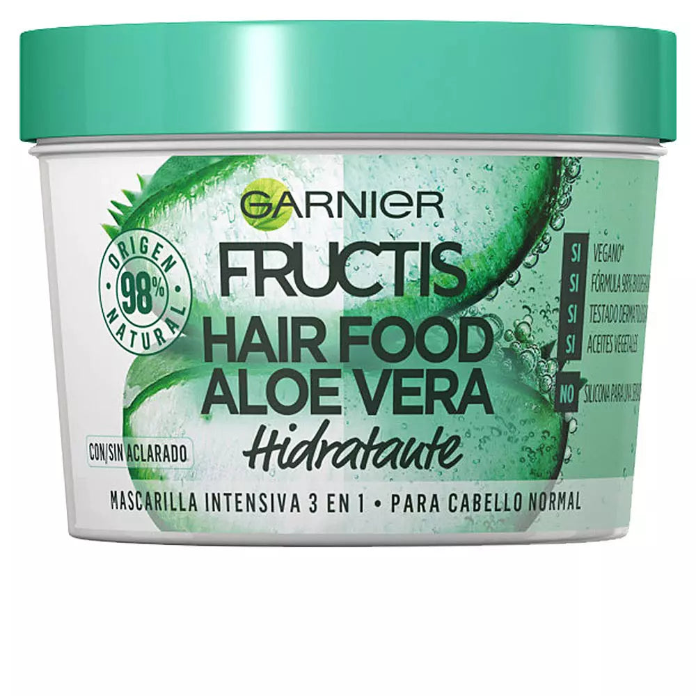 GARNIER-FRUCTIS HAIR FOOD aloe vera máscara hidratante 390 ml-DrShampoo - Perfumaria e Cosmética