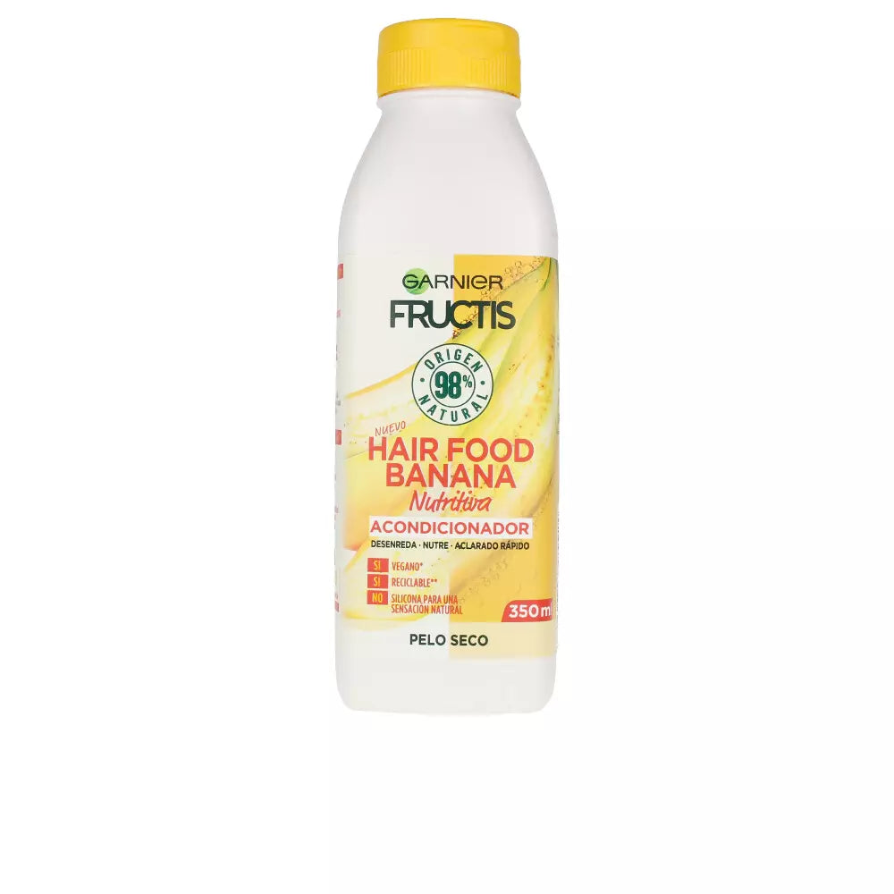 GARNIER-FRUCTIS HAIR FOOD banana condicionador ultra nutritivo 350ml-DrShampoo - Perfumaria e Cosmética