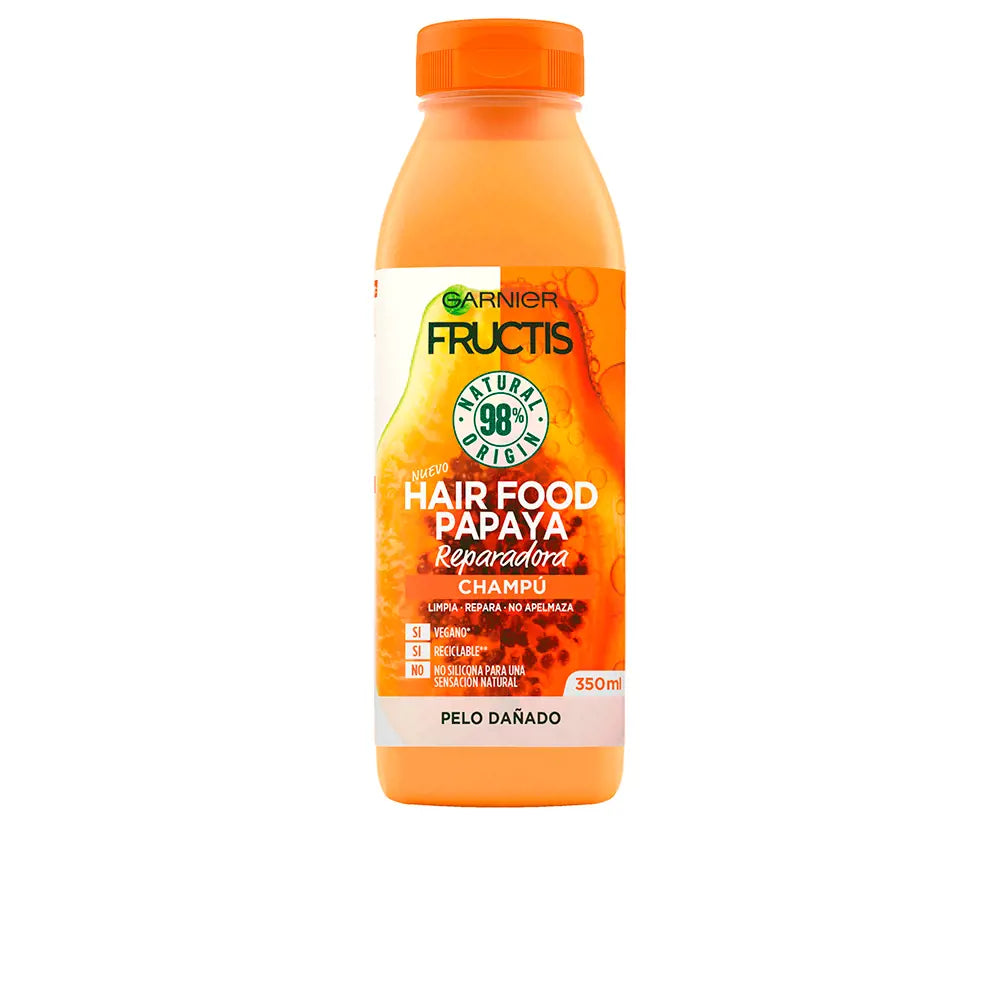 GARNIER-FRUCTIS HAIR FOOD papaya shampoo reparador 350 ml-DrShampoo - Perfumaria e Cosmética
