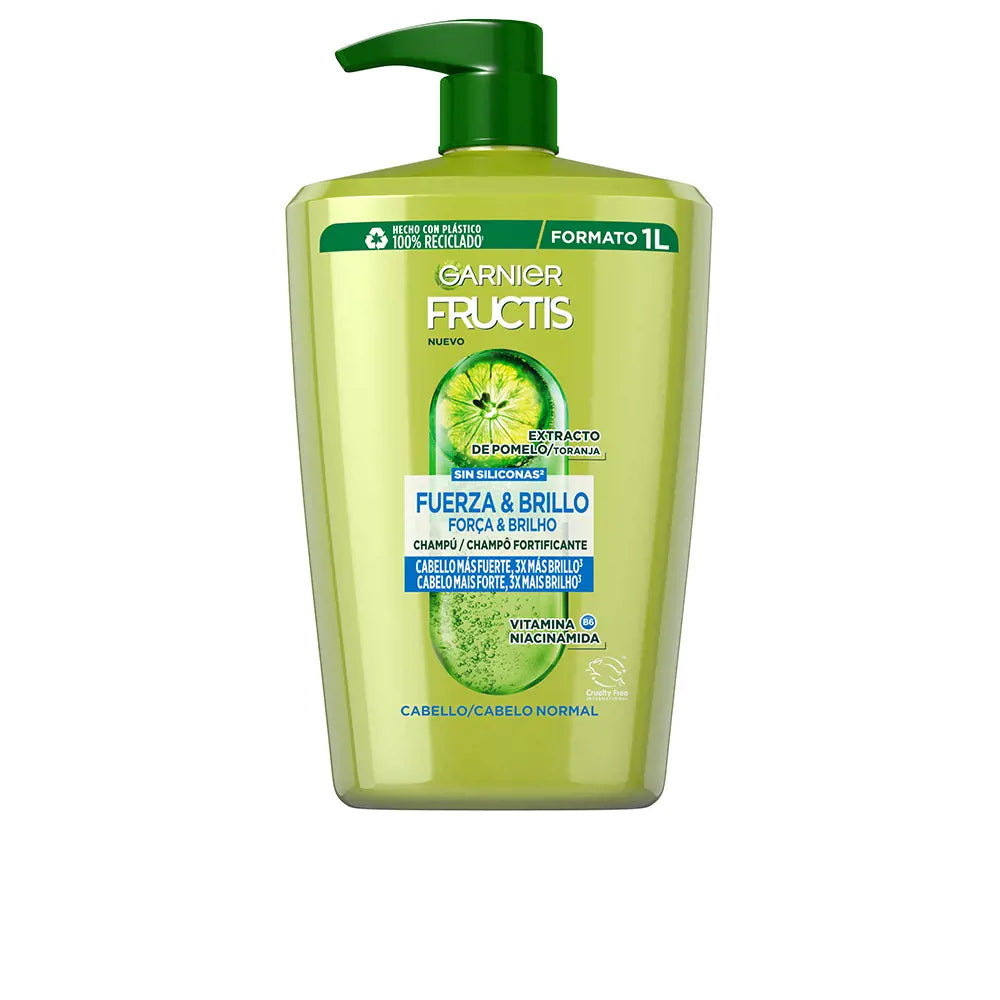 GARNIER-FRUCTIS STRENGTH SHINE shampoo 1000 ml-DrShampoo - Perfumaria e Cosmética