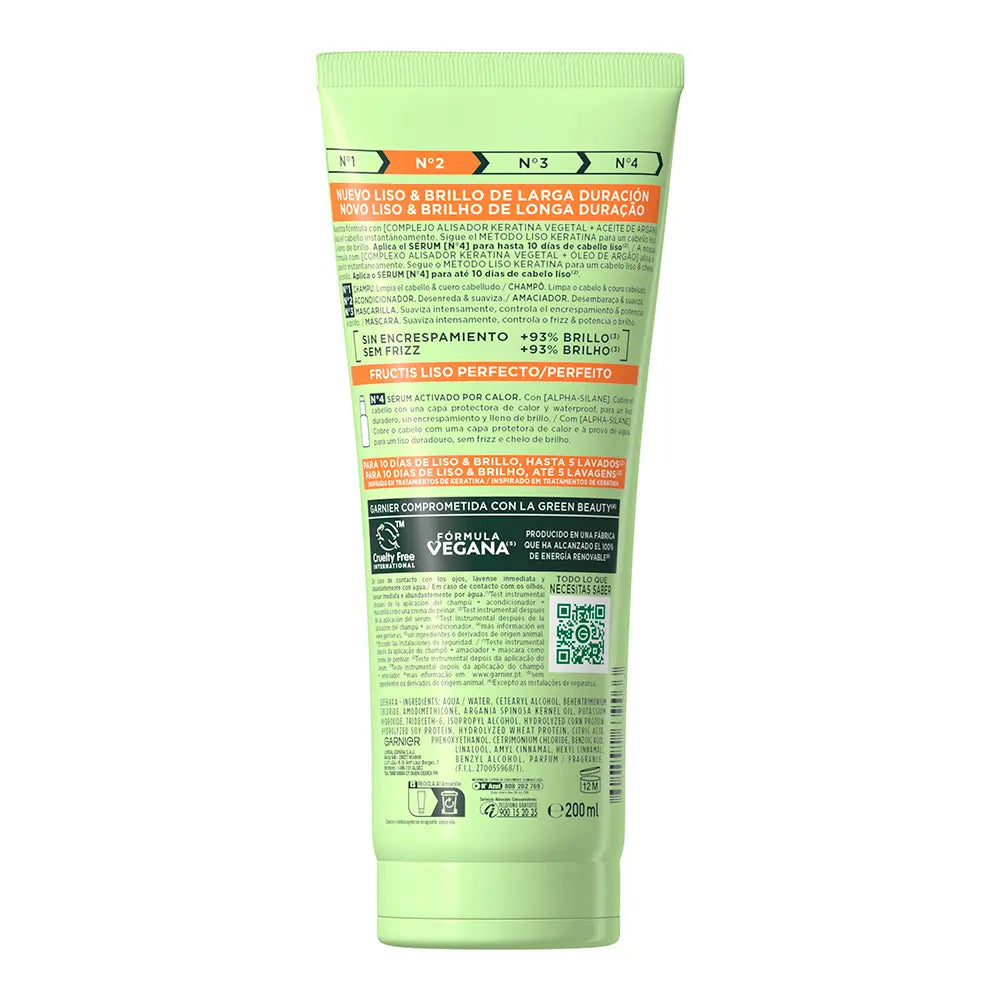 GARNIER-FRUTICS LISO KERATIN Nº2 condicionador 200 ml-DrShampoo - Perfumaria e Cosmética