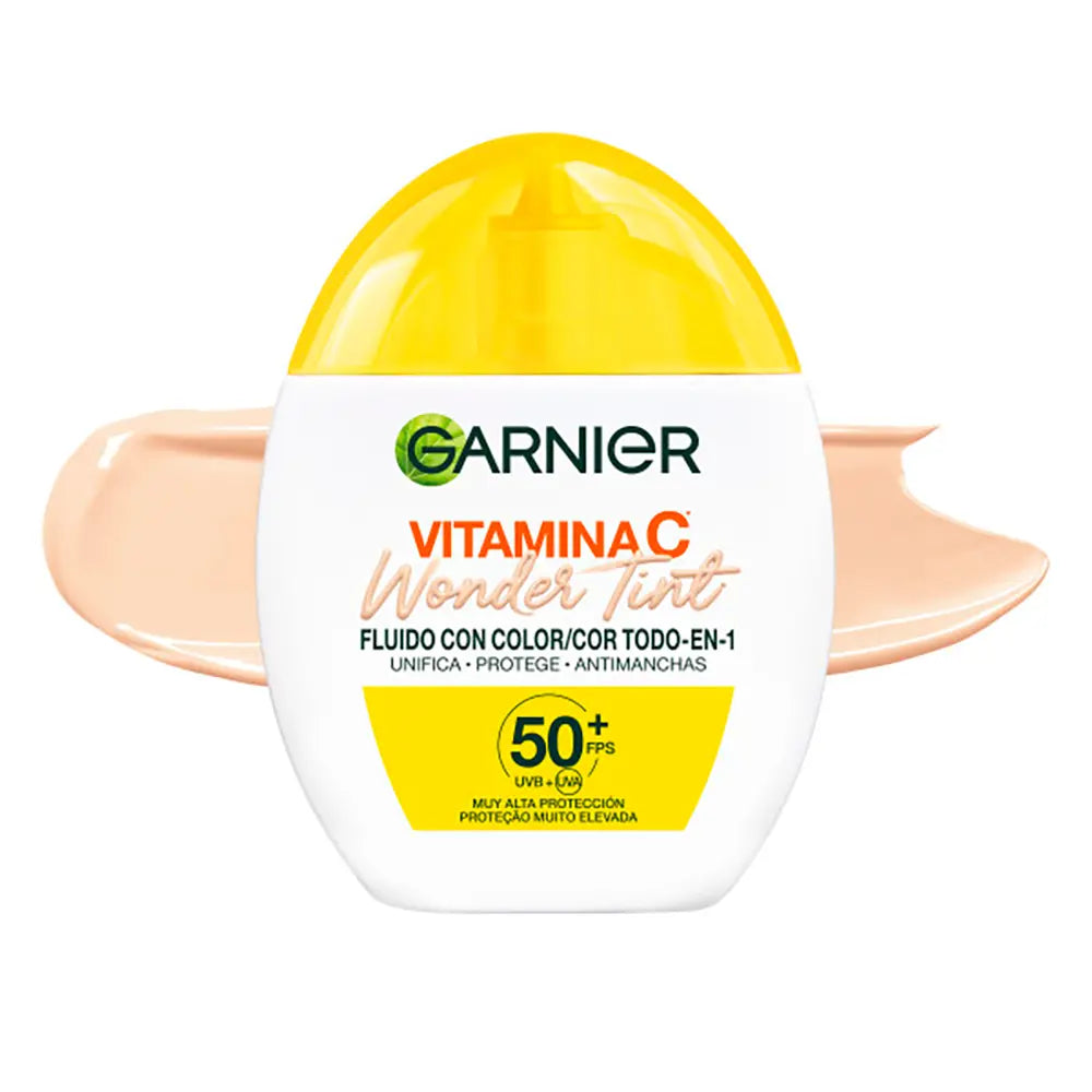 GARNIER-Fluído Vitamin C Wonder Tint com Cor FPS50 claro 40 ml.-DrShampoo - Perfumaria e Cosmética