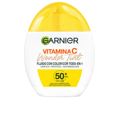 GARNIER-Fluído Vitamin C Wonder Tint com Cor FPS50 claro 40 ml.-DrShampoo - Perfumaria e Cosmética