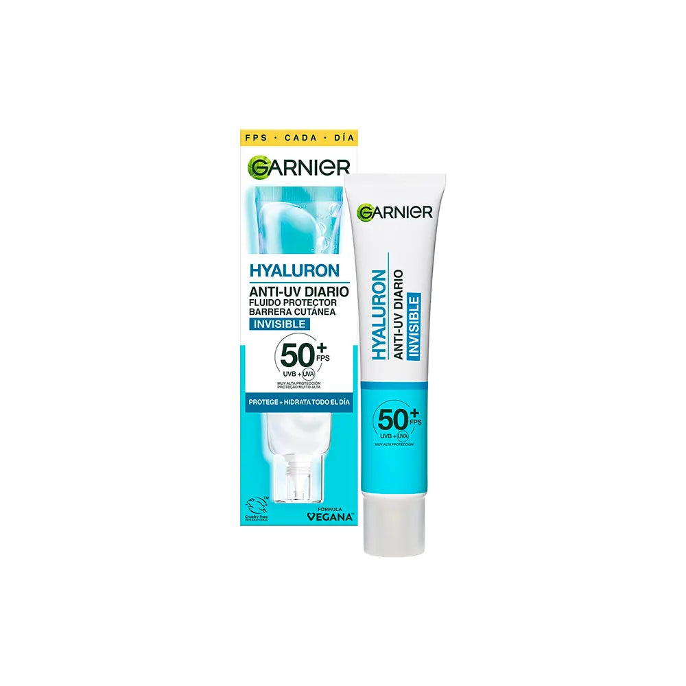 GARNIER-Fluido protetor de barreira cutânea invisível HYALURON ANTI-UV FPS50+ 40 ml-DrShampoo - Perfumaria e Cosmética