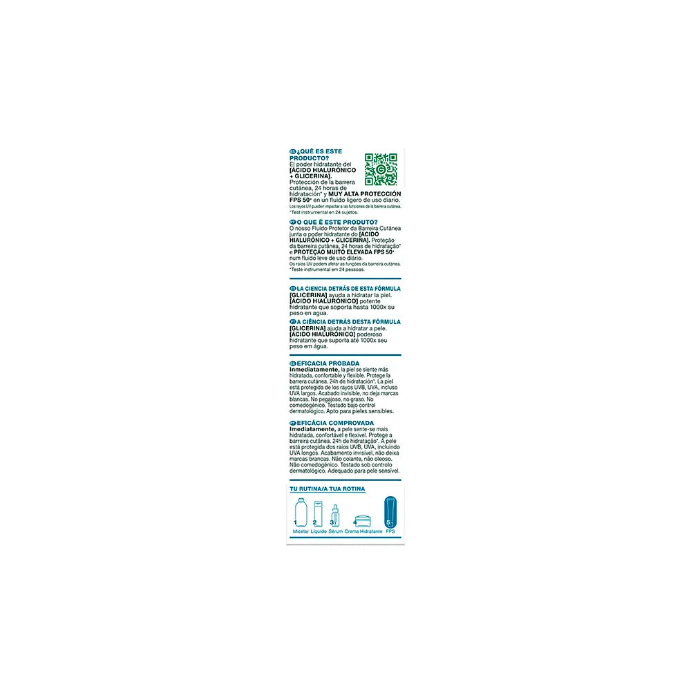 GARNIER-Fluido protetor de barreira cutânea invisível HYALURON ANTI-UV FPS50+ 40 ml-DrShampoo - Perfumaria e Cosmética