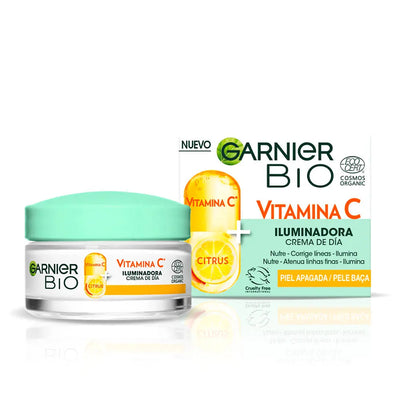 GARNIER-GARNIER BIO VITAMINA C creme de dia iluminador 50 ml-DrShampoo - Perfumaria e Cosmética