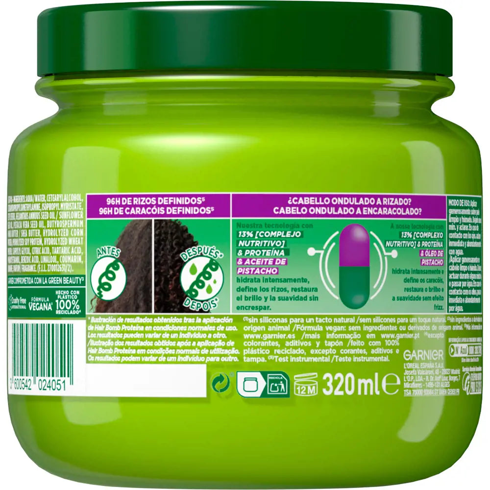 GARNIER-Máscara FRUCTIS HYDRA CURLS 300 ml-DrShampoo - Perfumaria e Cosmética
