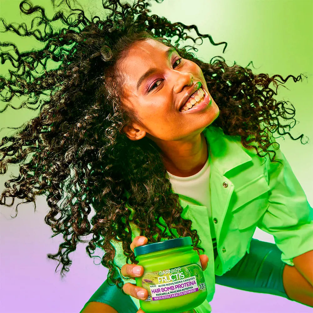 GARNIER-Máscara FRUCTIS HYDRA CURLS 300 ml-DrShampoo - Perfumaria e Cosmética