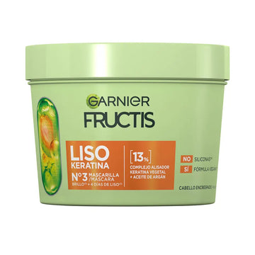 GARNIER-Máscara lisa FRUCTIS LISO KERATIN Nº3 370 ml-DrShampoo - Perfumaria e Cosmética Main image