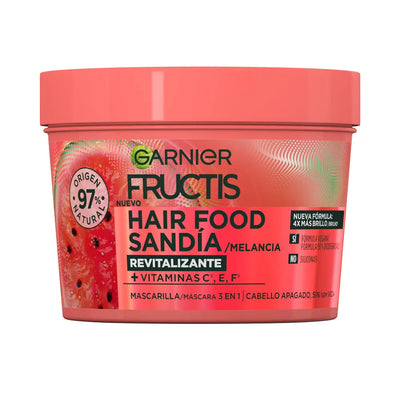 GARNIER-Máscara revitalizante FRUCTIS HAIR FOOD WATERMELON 350 ml-DrShampoo - Perfumaria e Cosmética