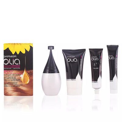 GARNIER-OLIA Coloração Permanente 80 Loiro Claro 4 unid.-DrShampoo - Perfumaria e Cosmética