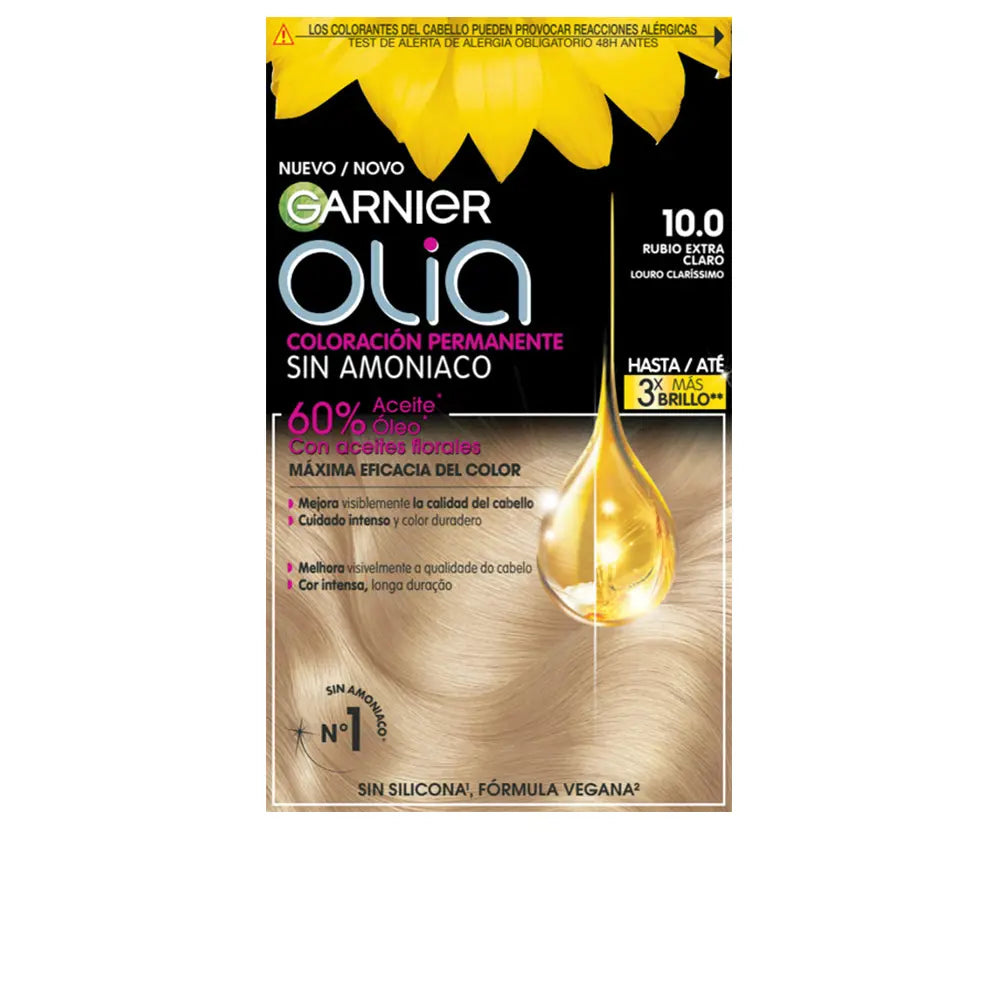 GARNIER-OLIA Cor Permanente 100 Loiro Extraclarelo 3 u.-DrShampoo - Perfumaria e Cosmética