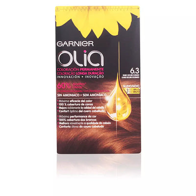 GARNIER-OLIA Cor Permanente 63 Loiro Escuro Dourado 4 pz-DrShampoo - Perfumaria e Cosmética