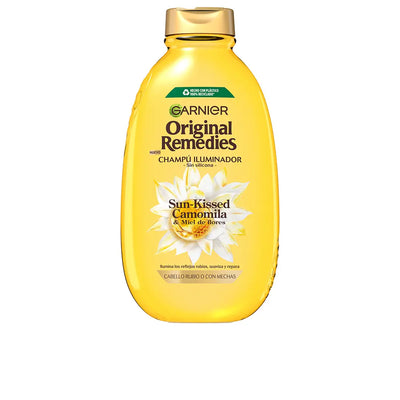 GARNIER-ORIGINAL REMEDIES champô de camomila e mel de flores 600 ml-DrShampoo - Perfumaria e Cosmética