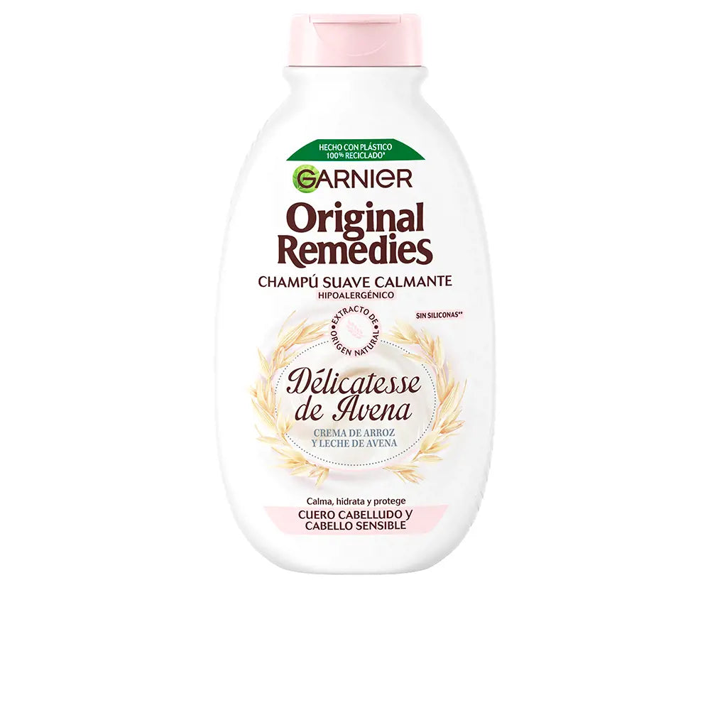 GARNIER-ORIGINAL REMEDIES shampoo delicado de aveia 250 ml-DrShampoo - Perfumaria e Cosmética
