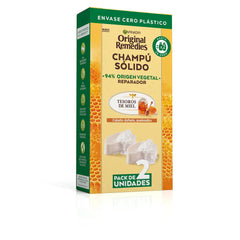 GARNIER-ORIGINAL REMEDIES shampoo sólido tesouros de mel 2 x 60 gr-DrShampoo - Perfumaria e Cosmética